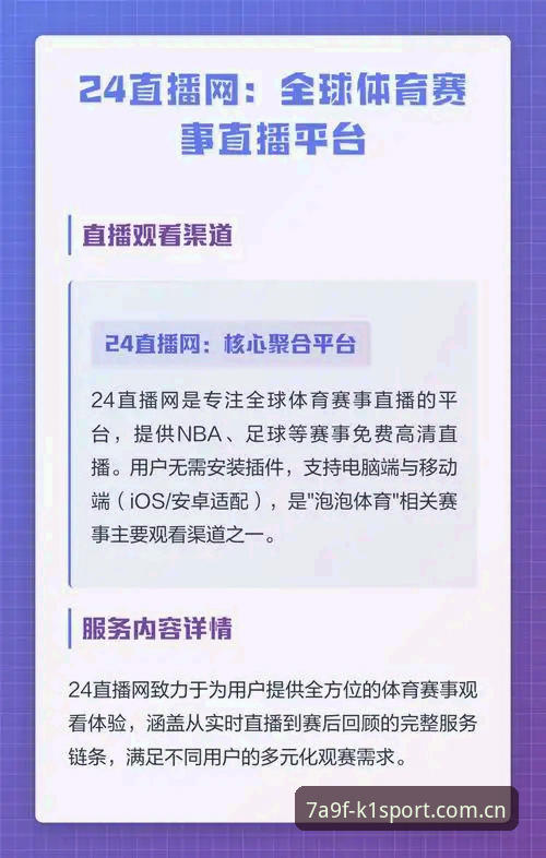 K1SPORT赛事直播体验全面解析：从7A9F平台到极速体育的数据革命